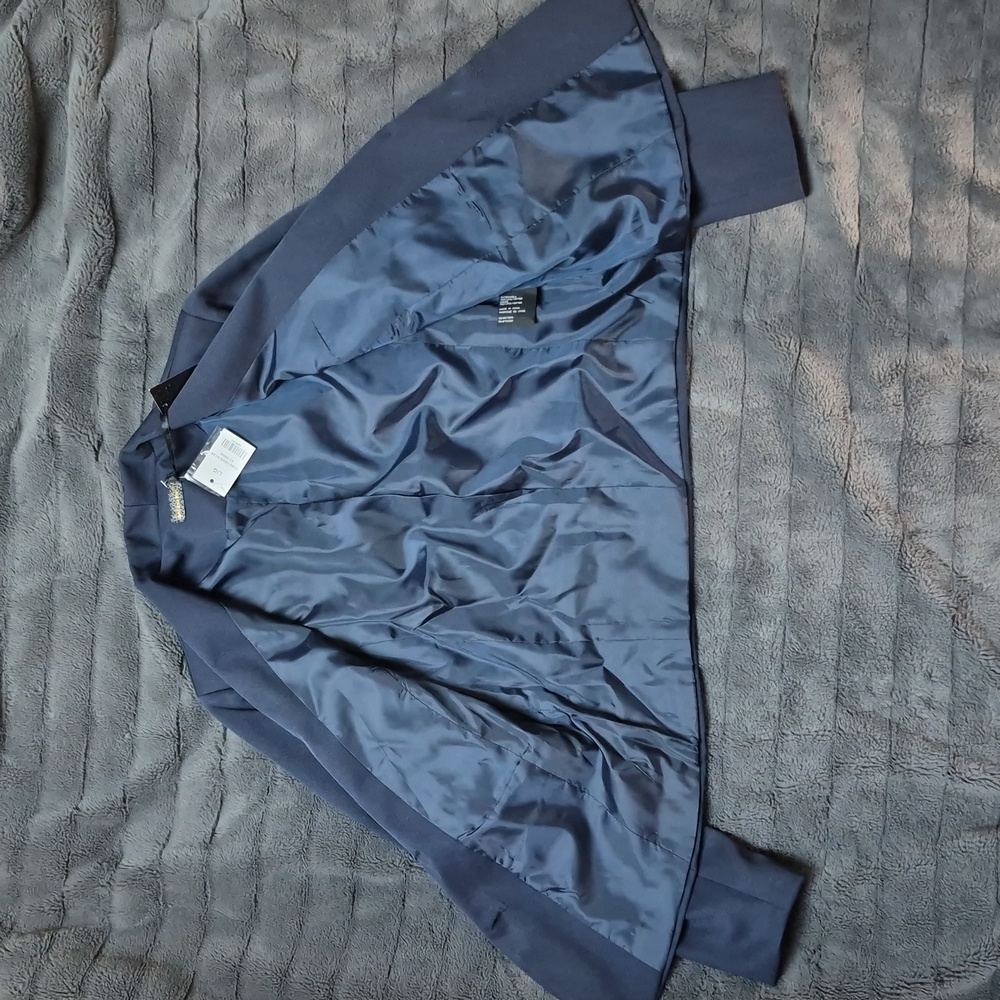QED London Women's Navy 2 Button Blazer Size Large, New With Tags! - Picture 10 of 13
